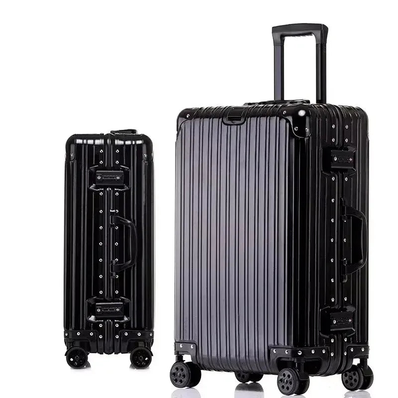 Rolling Luggage 20/24/26/29''Trolley Luggage Carry-On Cabin Suitcase 100% Aluminum-magnesium Alloy Travel Suitcase High Quality