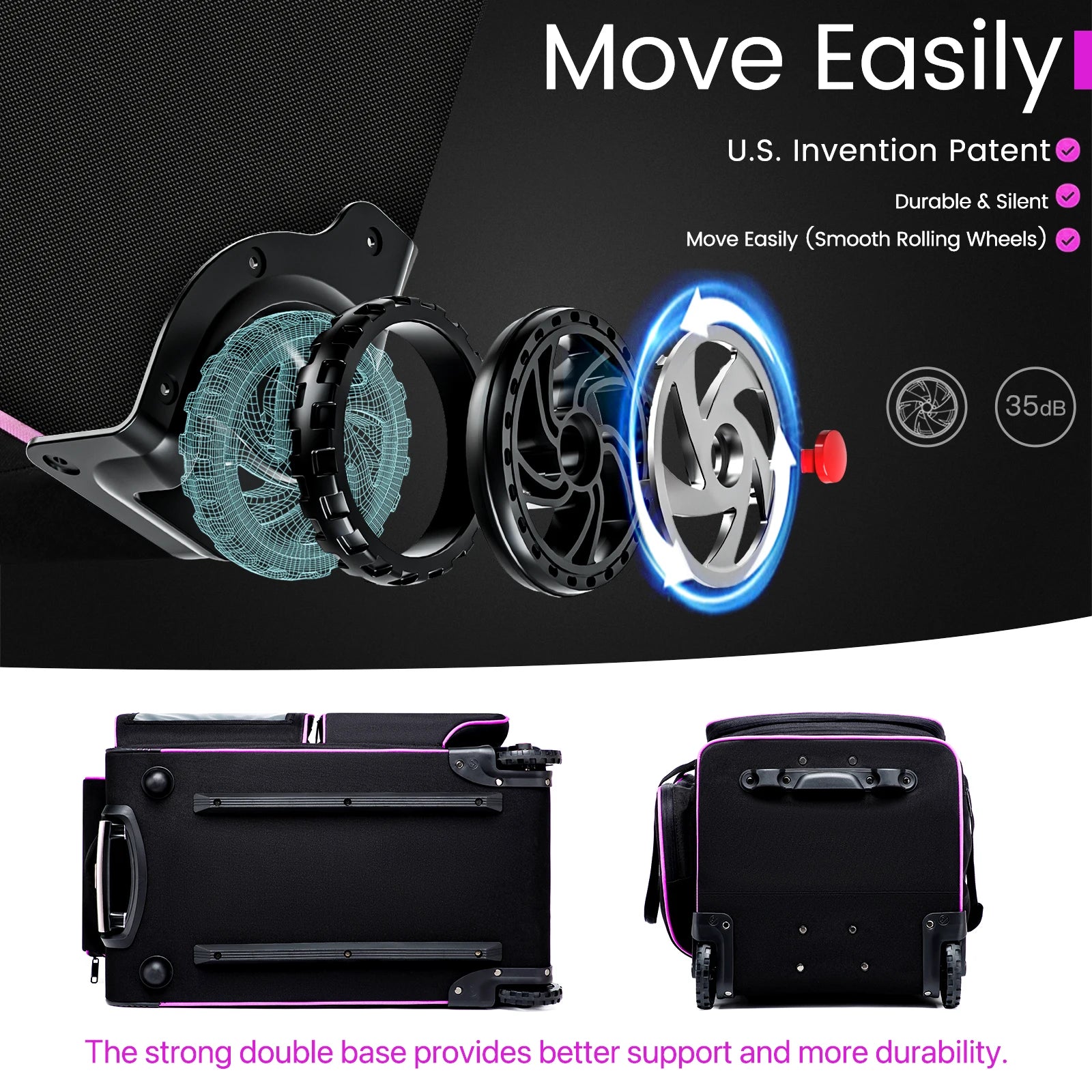 Large-capacity Business Trolley Travel Bag Carry-on Luggage Bag Laptop Bag with Clothes Drying Rack Multi-Functional Travel Case