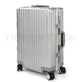 Titanium Luggage Suitcases with Wheels, Luxury Metal Spinner Wheels with TSA Lock, Airline Approved, 20 inches