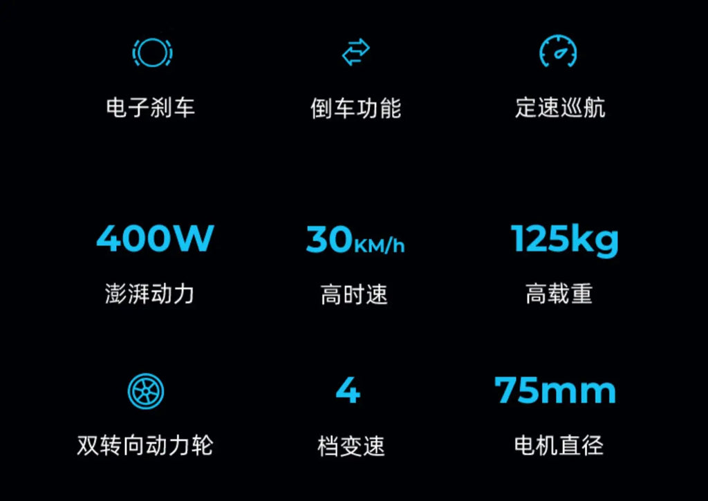 Smart Riding Boarding Bag 20-Inch Electric Luggage Multi-Function Trolley Suitcase