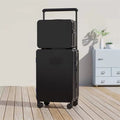 20+14"24+14" Luggage Set with USB & Cup Holder TSA Lock 360° Wheels Side-standing foot hook PC+ABS Suitcase Foldable Travel case