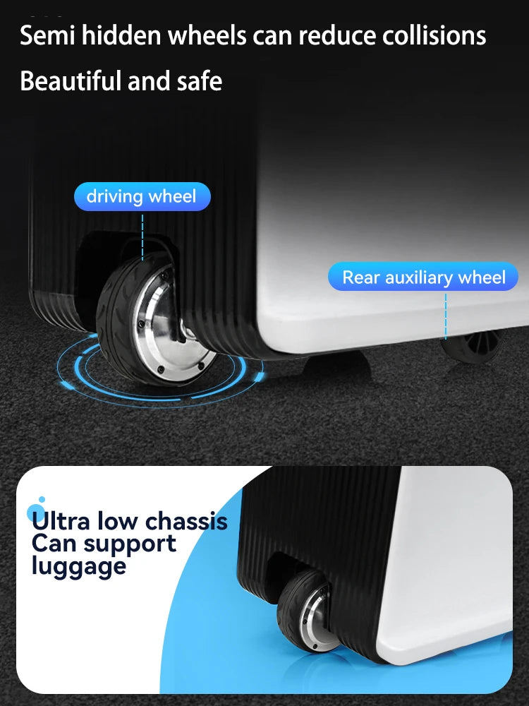 Luggage  Suitcase Electric Can Ride – 20 inch Carry-on Size Travel Case with TSA Lock & Silent Wheels for Boarding & Vacation