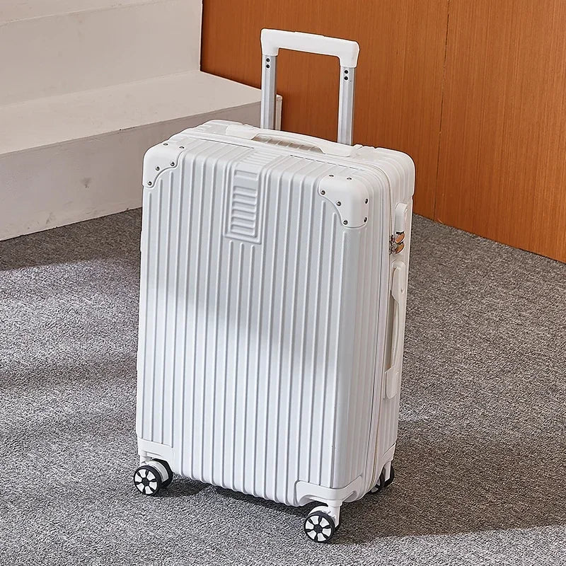 100% Aluminum Magnesium Alloy Travel Luggage Trolley Luggage 20 22 24 26 28 Inch Trolley Luggage Carry-On Luggage With Cup Holde