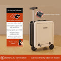 checked baggage allowed carry-on luggage lightweight remote-controlled rideable electric suitcase