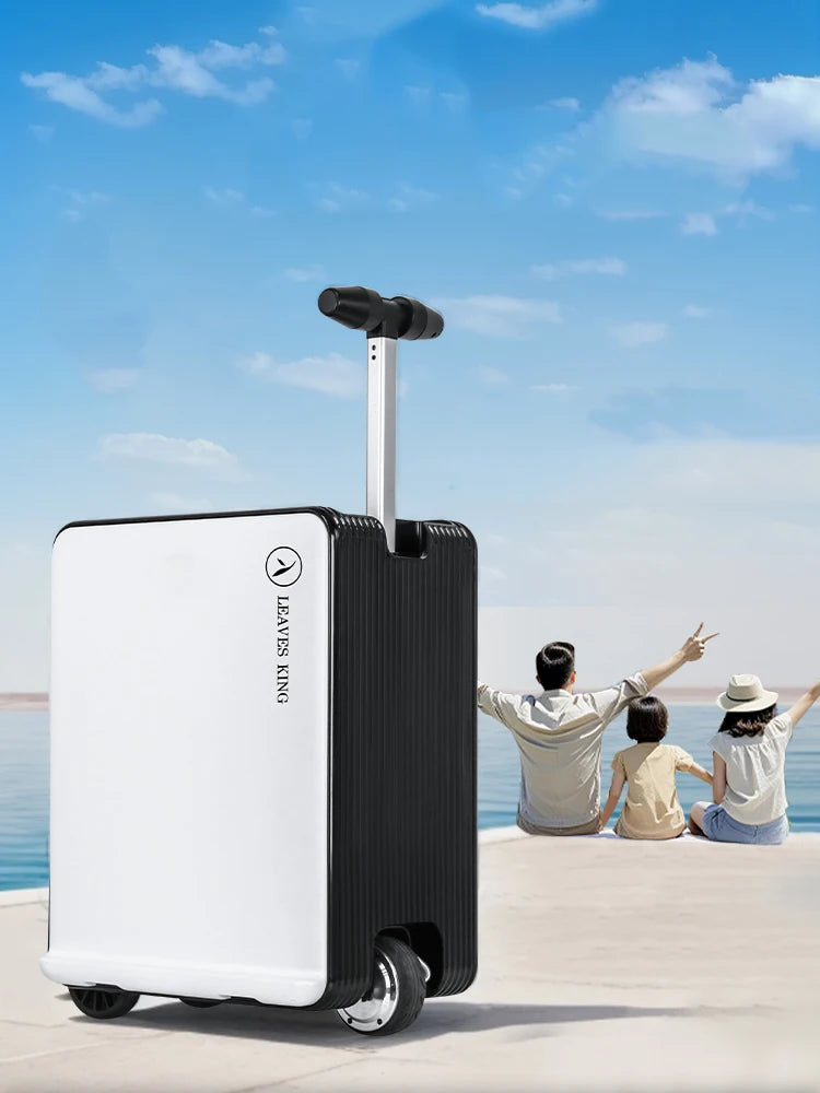 Luggage  Suitcase Electric Can Ride – 20 inch Carry-on Size Travel Case with TSA Lock & Silent Wheels for Boarding & Vacation