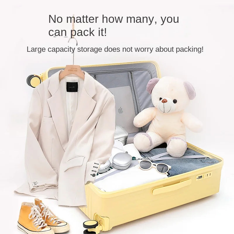 20/24/26/28/30 Inch Travel Suitcase Trolley Case With wheels Rolling Luggage MultiFunctional Carry-on Luggage with Cup holder